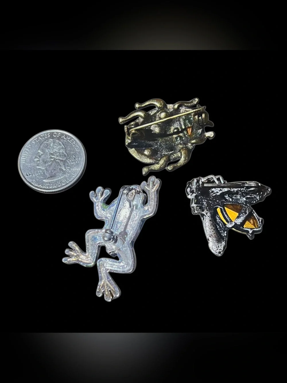 Trio Vintage Nature Brooches